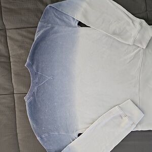 SO Blue and Gray Ombre  Lounge Sweatshirt,Cozy Medium